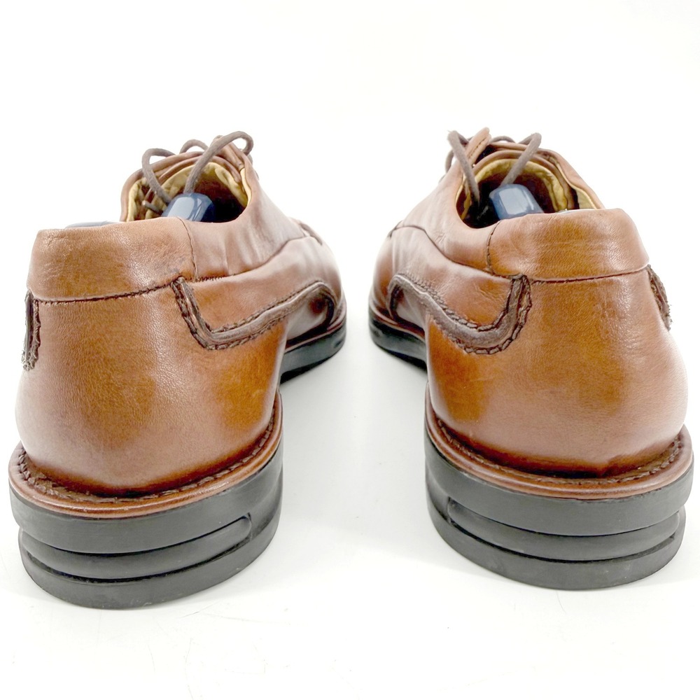 Arnold Palmer Legend Marvel Oxford Mens 8 M Brown Leather Whipstitch Square Toe - Picture 7 of 10